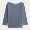 3/4-hihainen, kaula-aukollinen baby-tee