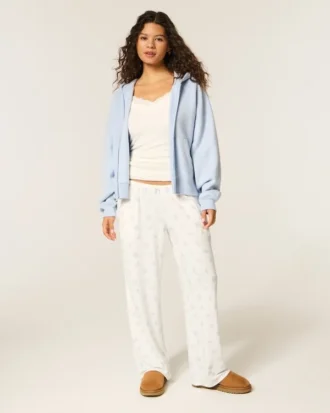 Always Cozy -leveälahkeiset housut