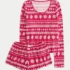 Always Cozy pitkähihainen scoop-toppi ja shortsit Always Cozy pitkähihainen scoop-toppi ja shortsit