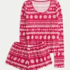 Always Cozy pitkähihainen scoop-toppi ja shortsit Always Cozy pitkähihainen scoop-toppi ja shortsit