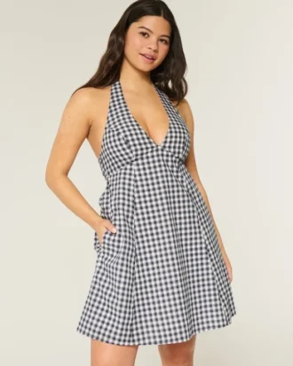 Avoin selkä Halter-minimekko