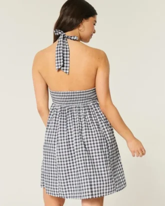 Avoin selkä Halter-minimekko