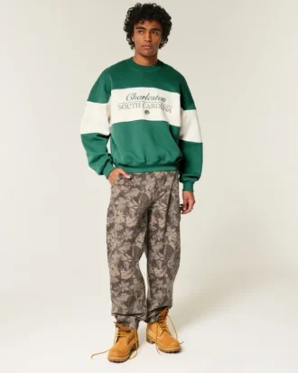 Baggy Cinch Charleston Graphic Crew -huppari