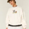 Baggy Cinch Tom and Jerry -grafiikkapaita Baggy Cinch Tom and Jerry -grafiikkapaita