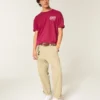 Baggy Cotton Shady Pine Motel -grafiikkapaita Baggy Cotton Shady Pine Motel -grafiikkapaita