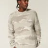 Boxy Camo Crew -villapaita Boxy Camo Crew -villapaita