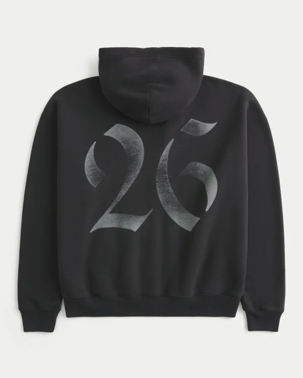 Boxy Class of 26 -grafiikka, vetoketjullinen huppari Boxy Class of 26 -grafiikka, vetoketjullinen huppari