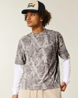 boxy crop heavyweight camo crew t paita 1 330x413 - Boxy Crop Heavyweight Camo Crew T-paita