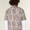 Boxy Crop Heavyweight Camo Crew T-paita