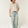 Boxy Crop Washed Polo Boxy Crop Washed Polo