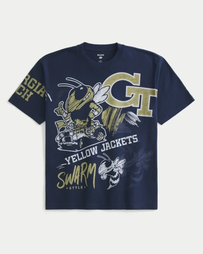 Boxy Georgia Tech Yellow Jackets -grafiikkapaita Boxy Georgia Tech Yellow Jackets -grafiikkapaita