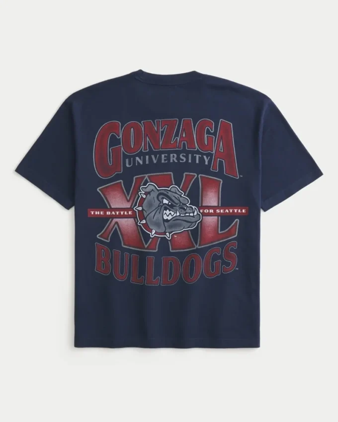 Boxy Gonzaga University Bulldogs -grafiikkapaita Boxy Gonzaga University Bulldogs -grafiikkapaita