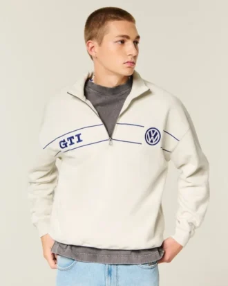 Boxy Half-Zip Volkswagen -graafinen collegepaita