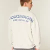 Boxy Half-Zip Volkswagen -graafinen collegepaita Boxy Half-Zip Volkswagen -graafinen collegepaita