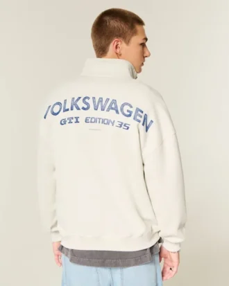 Boxy Half-Zip Volkswagen -graafinen collegepaita