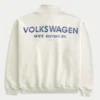 Boxy Half-Zip Volkswagen -graafinen collegepaita Boxy Half-Zip Volkswagen -graafinen collegepaita