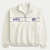 Boxy Half-Zip Volkswagen -graafinen collegepaita Boxy Half-Zip Volkswagen -graafinen collegepaita