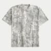 Boxy Heavyweight Camo Crew T-paita
