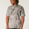 Boxy Heavyweight Camo Crew T-paita