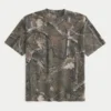 Boxy Heavyweight Camo Crew T-paita