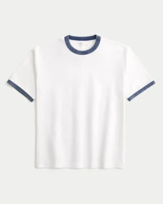 Boxy Heavyweight Cotton Crew T-paita