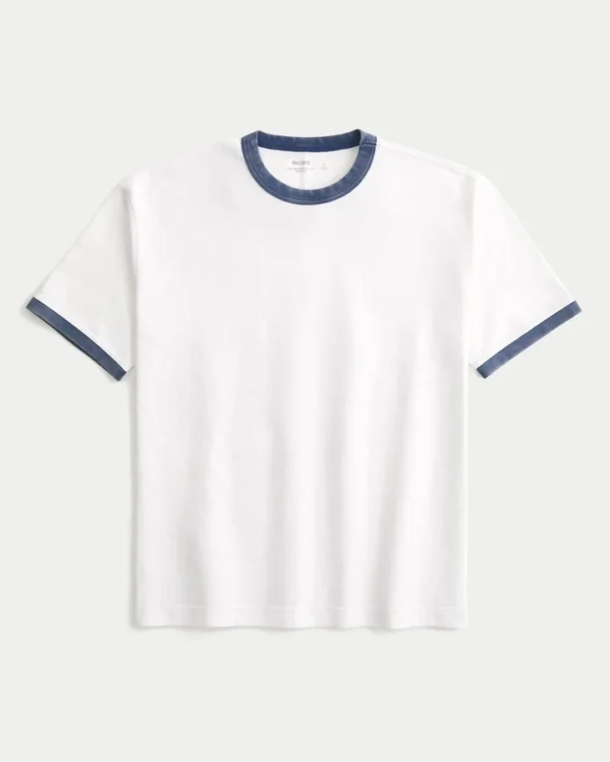 Boxy Heavyweight Cotton Crew T-paita
