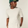 Boxy Heavyweight Cotton Crew T-paita
