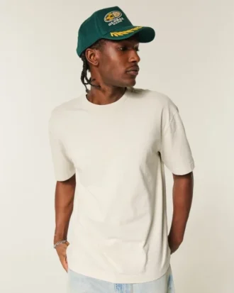 Boxy Heavyweight Cotton Crew T-paita