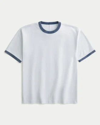 Boxy Heavyweight Cotton Crew T-paita