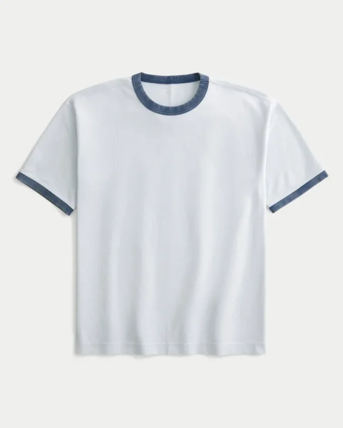 Boxy Heavyweight Cotton Crew T-paita