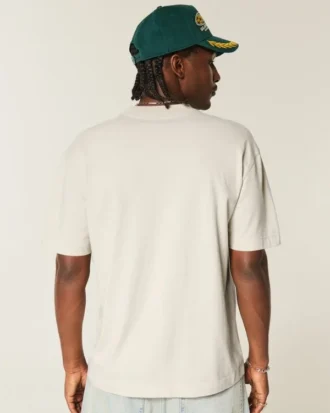 Boxy Heavyweight Cotton Crew T-paita
