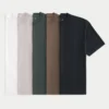 Boxy Heavyweight Cotton Crew T-paita, 5 kpl