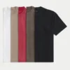 Boxy Heavyweight Crew T-paita, 5 kpl