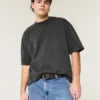 Boxy Heavyweight Crop Crew T-paita