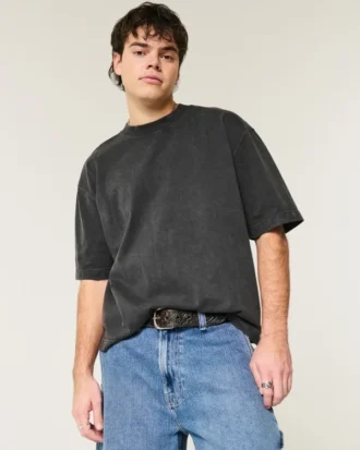 Boxy Heavyweight Crop Crew T-paita Boxy Heavyweight Crop Crew T-paita