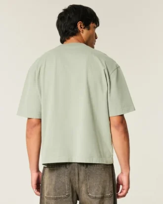 Boxy Heavyweight Crop Crew T-paita