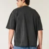 Boxy Heavyweight Crop Crew T-paita