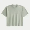Boxy Heavyweight Crop Crew T-paita