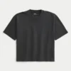 Boxy Heavyweight Crop Crew T-paita
