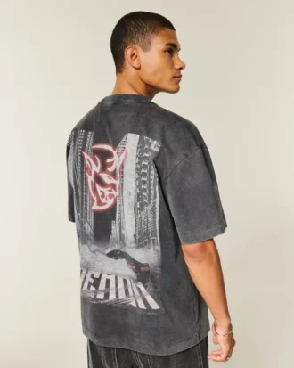 Boxy Heavyweight Dodge Demon Graphic Tee