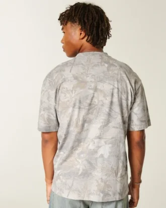 Boxy Heavyweight Micro Logo Crew T-paita
