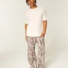 Boxy Heavyweight Micro Logo Crew T-paita