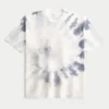 Boxy Heavyweight Tie-Dye Cotton Crew T-paita