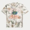 Boxy Heavyweight University of Florida Gators Graphic Camo Tee