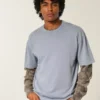Boxy Heavyweight Washed Cotton Crew T-paita Boxy Heavyweight Washed Cotton Crew T-paita