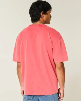Boxy Heavyweight Washed Cotton Crew T-paita