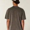 Boxy Heavyweight Washed Cotton Crew T-paita Boxy Heavyweight Washed Cotton Crew T-paita