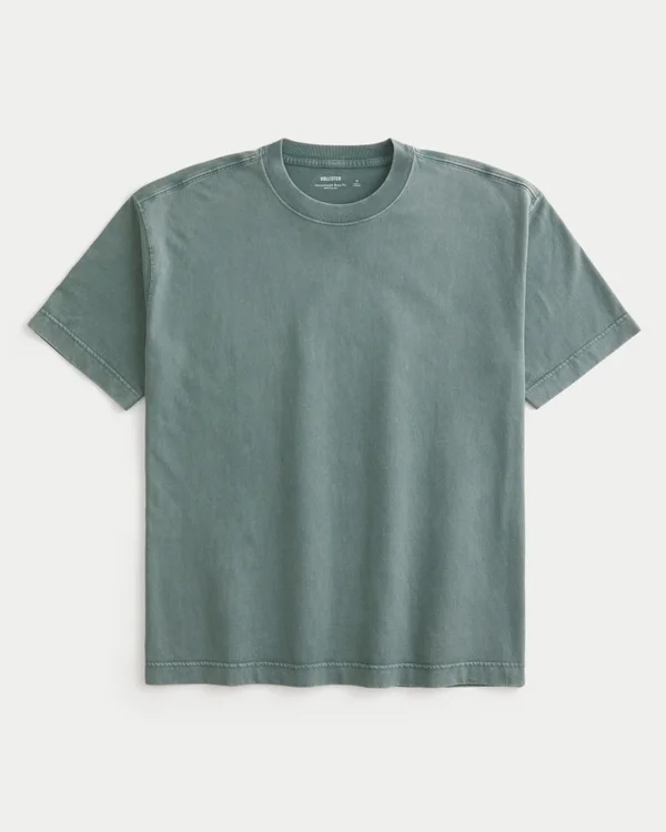 Boxy Heavyweight Washed Cotton Crew T-paita Boxy Heavyweight Washed Cotton Crew T-paita