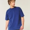 Boxy Heavyweight Washed Crew T-paita Boxy Heavyweight Washed Crew T-paita