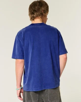 Boxy Heavyweight Washed Crew T-paita